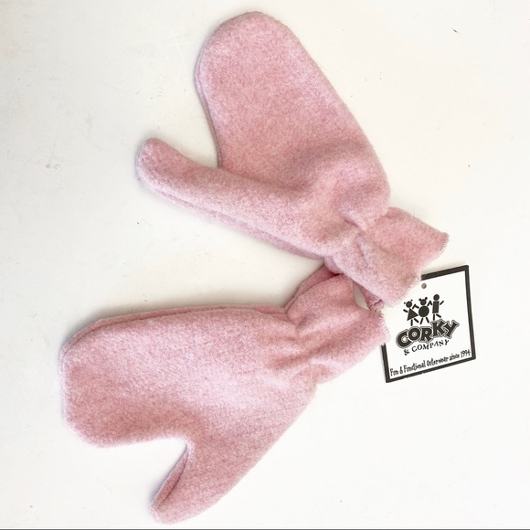 Corky & Company Girls Winter Mittens Blush Pink - Picture 1 of 5